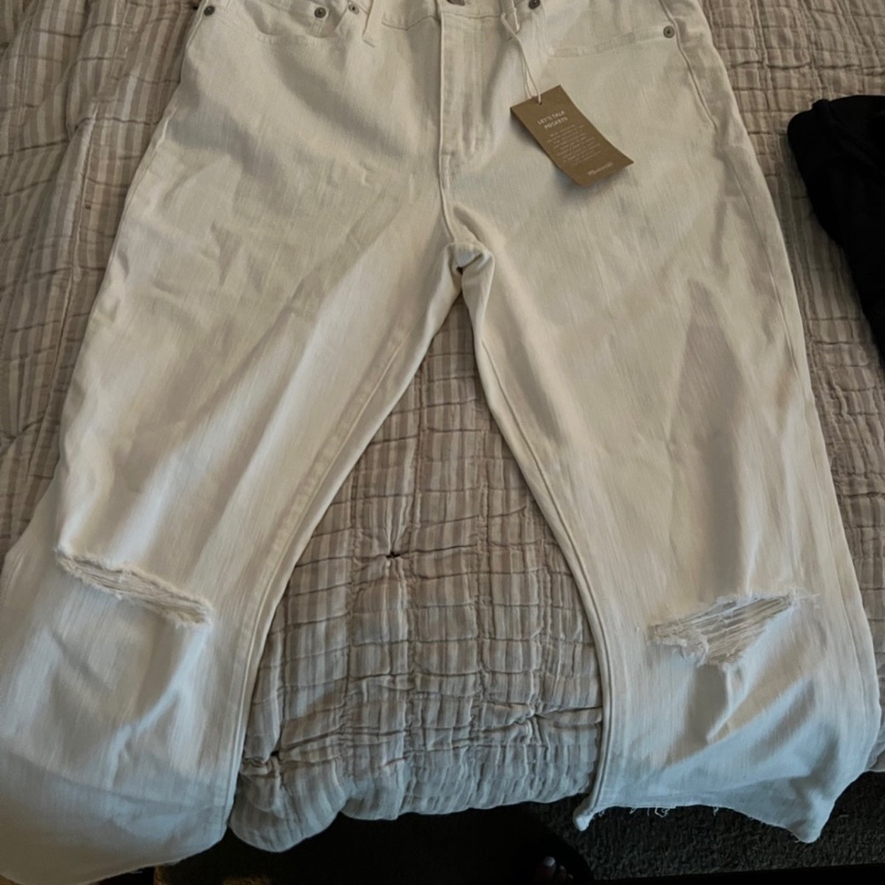 Madwell White Denim Size 32 NWT